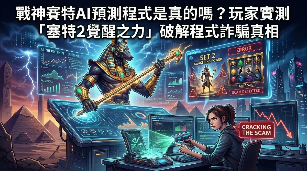 戰神賽特AI預測程式是真的嗎？玩家實測「塞特2覺醒之力」破解程式詐騙真相